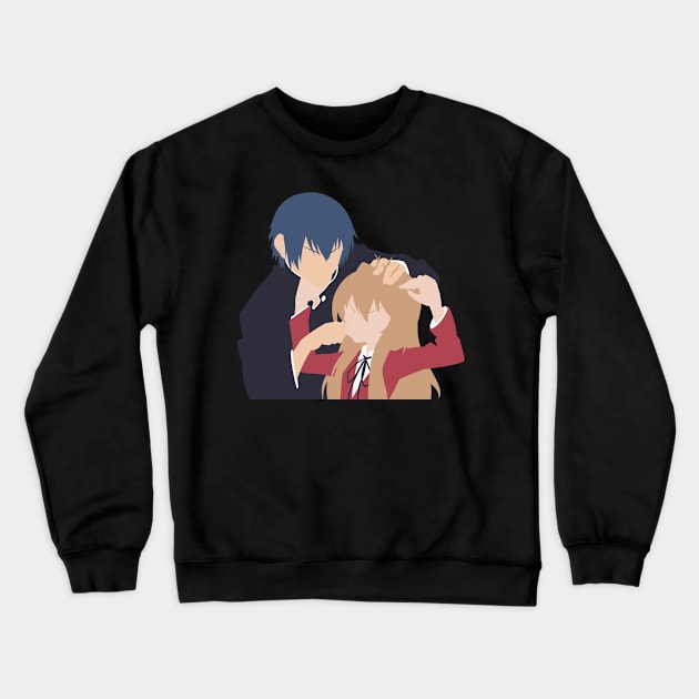 Taiga and Ryuji Minimalist Crewneck Sweatshirt by KokoroPopShop